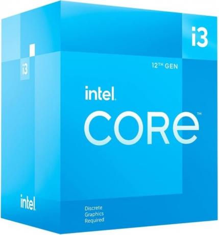 Intel Core i3-12100F procesoriaus dėžutė