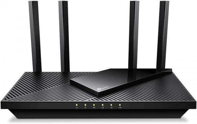 შავი TP-Link WiFi 6 როუტერი