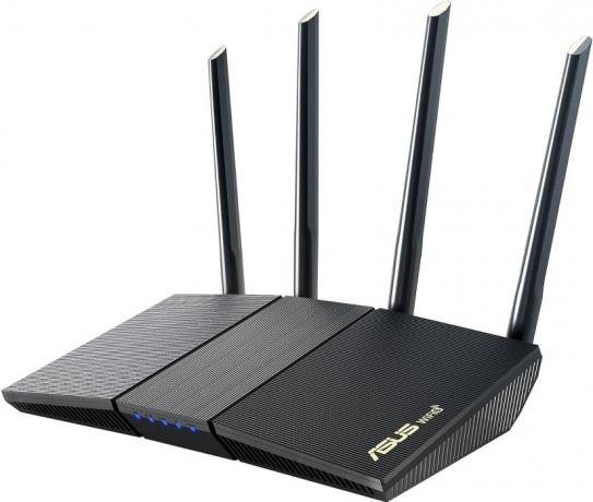 Czarny router Asus WiFi 6